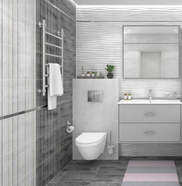 Plitka nastennaya Laparet Concrete tyomno-seryj 30h60 2
