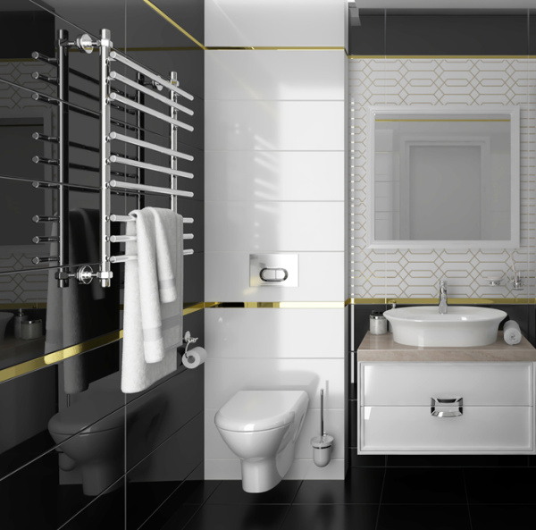 Plitka nastennaya Laparet Simple chyornyj 25h75 2