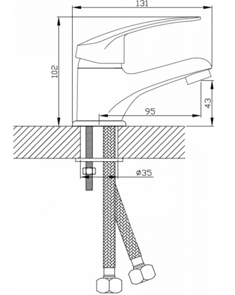 Smesitel dlya rakoviny Diadonna D80110112 2