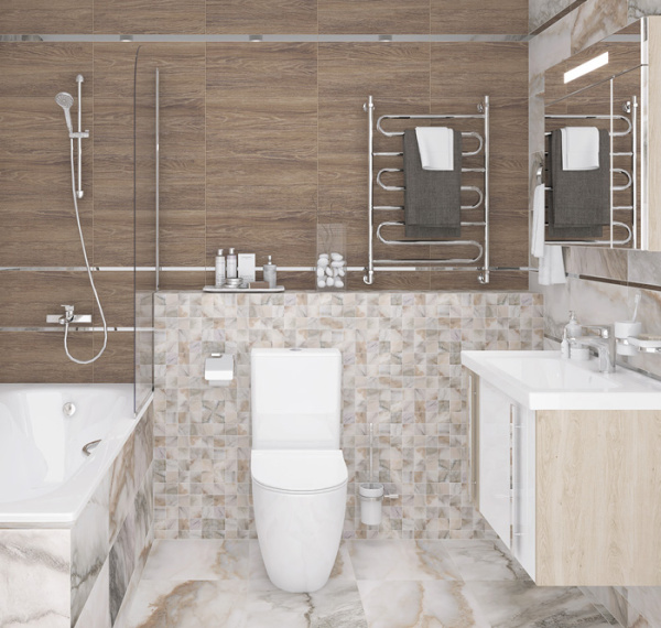 Plitka nastennaya Laparet Village korichnevyj 34005 25h50 2