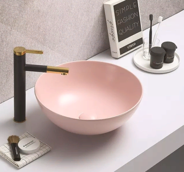 Rakovina nakladnaya CERAMALUX rozovaya 3