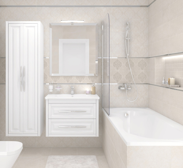 Plitka nastennaya Laparet Atria vanil'nyj uzor 2