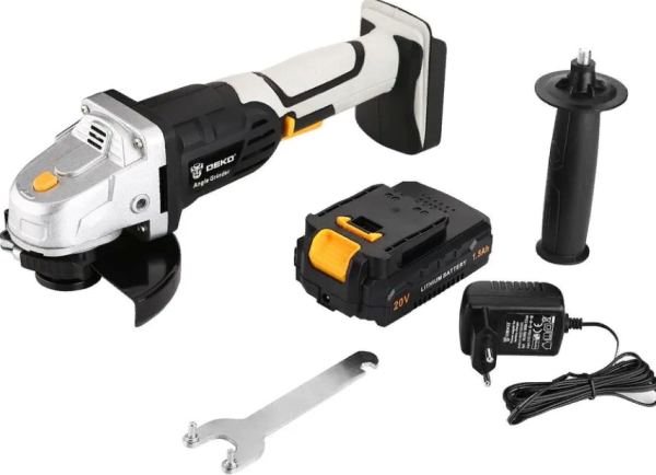 Uglovaya shlifmashina akkumulyatornaya DKAG 20-125 DEKO 4