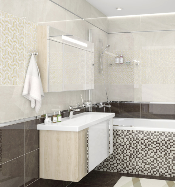 Plitka nastennaya Laparet Crystal bezhevyj 30h60 2