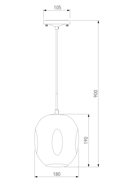 Svetilnik podvesnoj EVROSVET a052665 2