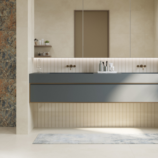 Plitka nastennaya Creto Aquarelle cocoa 2