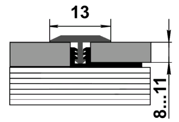 Profil stykoperekryvayushchij PS 09.2700.16 belyj 2