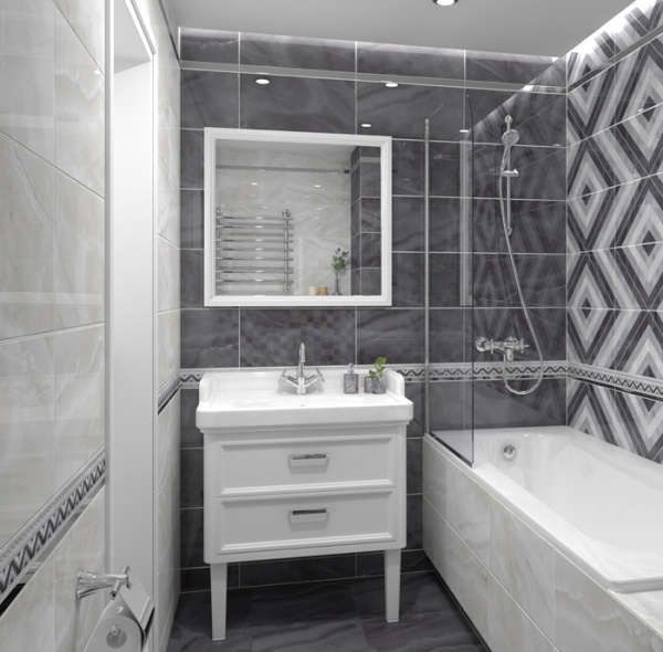 Plitka nastennaya Laparet Prime seryj 34023 25h50 2