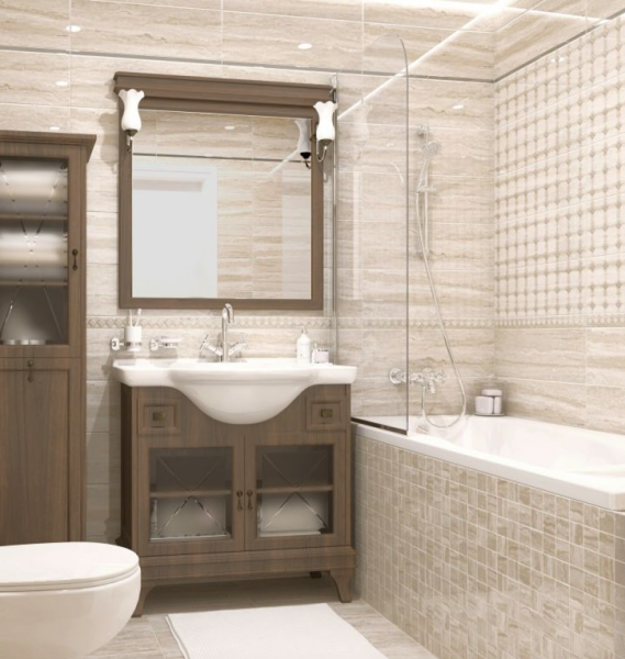 Plitka nastennaya Laparet Glossy mozaika bezhevyj 60113 20h60 2