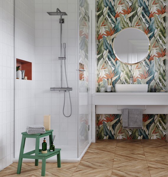 Plitka nastennaya Gracia Ceramica Mango white square wall 2