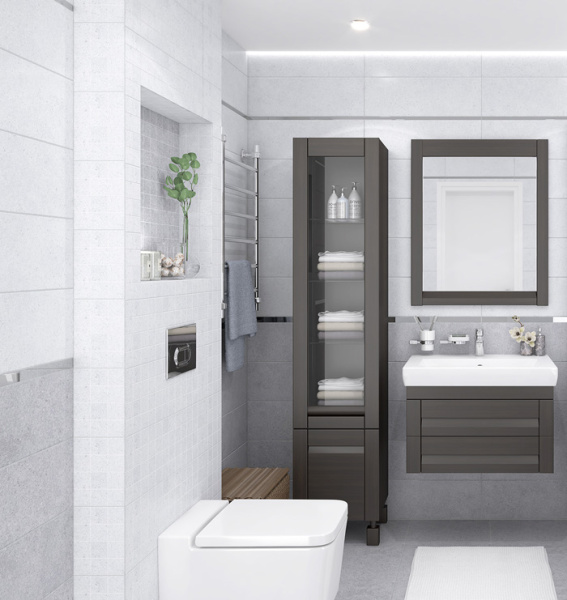 Dekor mozaichnyj Laparet Mason belyj 2