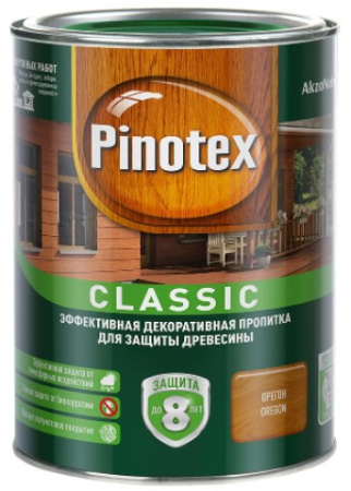 Propitka PINOTEX CLASSIC dekorativno-zashchitnaya dlya drevesiny oregon 1l