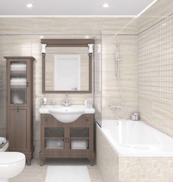 Plitka nastennaya Laparet Glossy bezhevyj 2