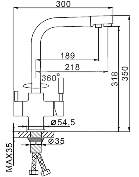 Smesitel dlya kuhni F4352-8 2