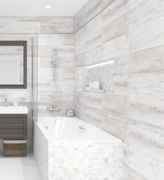 Plitka nastennaya Laparet Sweep belyj 2