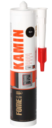 Germetik zharostojkij FOME FLEX kamin chernyj 1500S 300ml