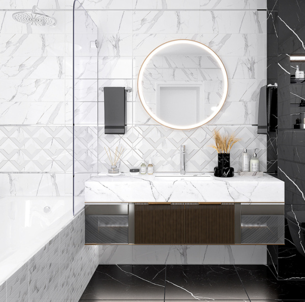 Plitka nastennaya Laparet Viva belyj 2