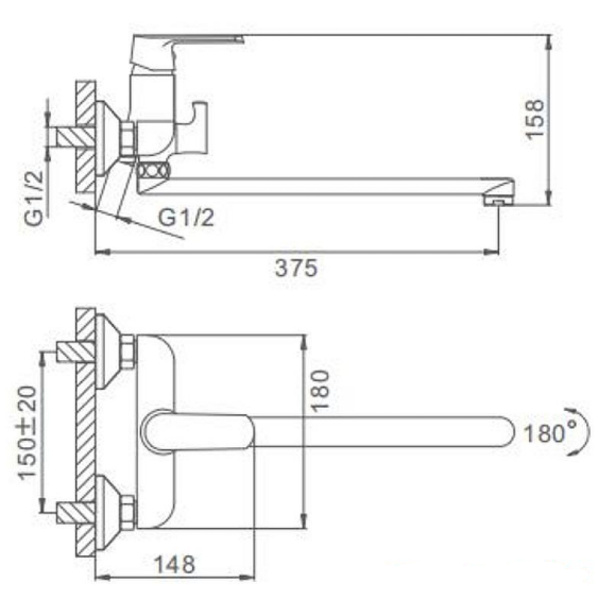 Smesitel dlya vanny FRAP F2231 2