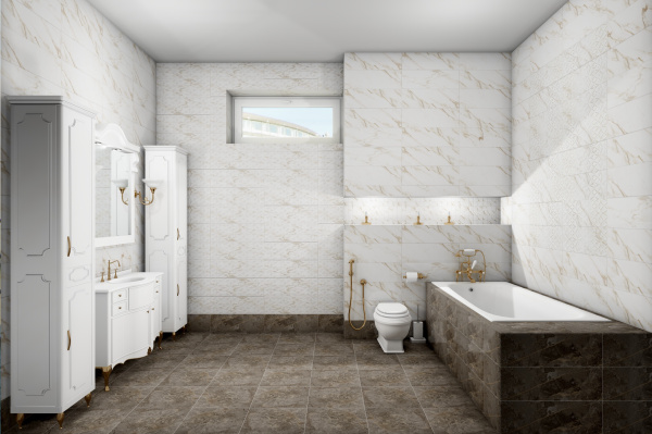 Dekor nastennyj EM-TILE Valente Stel Deco Gold 2