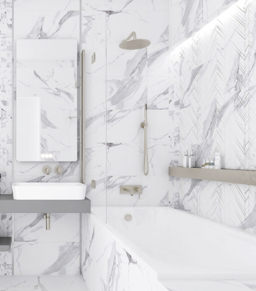 Plitka nastennaya Laparet Bering belyj 18-00-01-3620 30h60 2